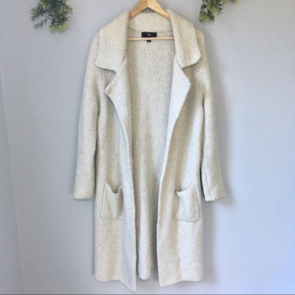 Knit duster jacket